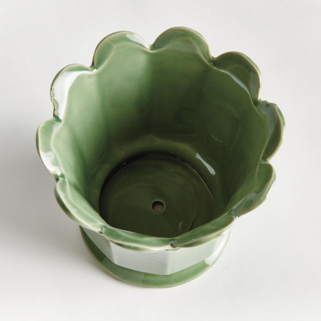 Contemporary Maline Footed Pot Large For Sale - Image 3 of 4