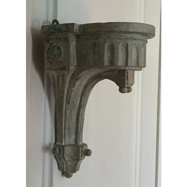 18th Century Antique 18th Century French Directoire Carved Wood Wall Bracket Shelf For Sale - Image 5 of 13
