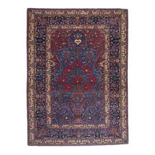 Antique Semnan Rug 4'9'' x 6'5'' For Sale