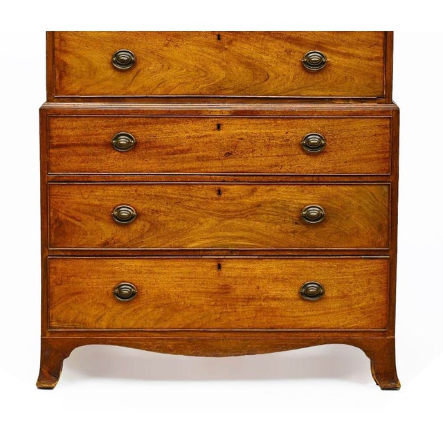 Antique Early 19th C George III Mahogany Highboy Chest-on-Chest For Sale - Image 4 of 4