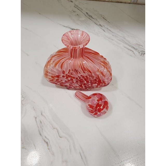 Red and white stripes so pretty you want to eat it. Found this at an estate sale of a lady who loved blown glass and crystal