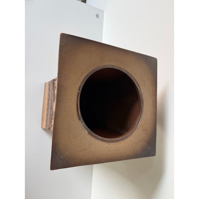 Vintage Ron Lederer Studio Pottery Sculptural Landscape Vase – Unsigned For Sale - Image 10 of 12