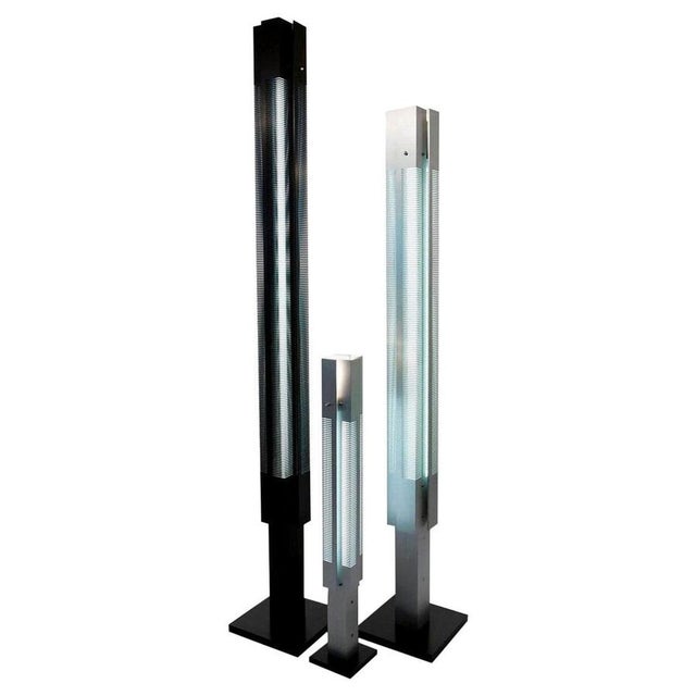 Mid-Century Modern Signal Column Floor Lamp Set by Serge Mouille, Set of 3 For Sale - Image 18 of 18
