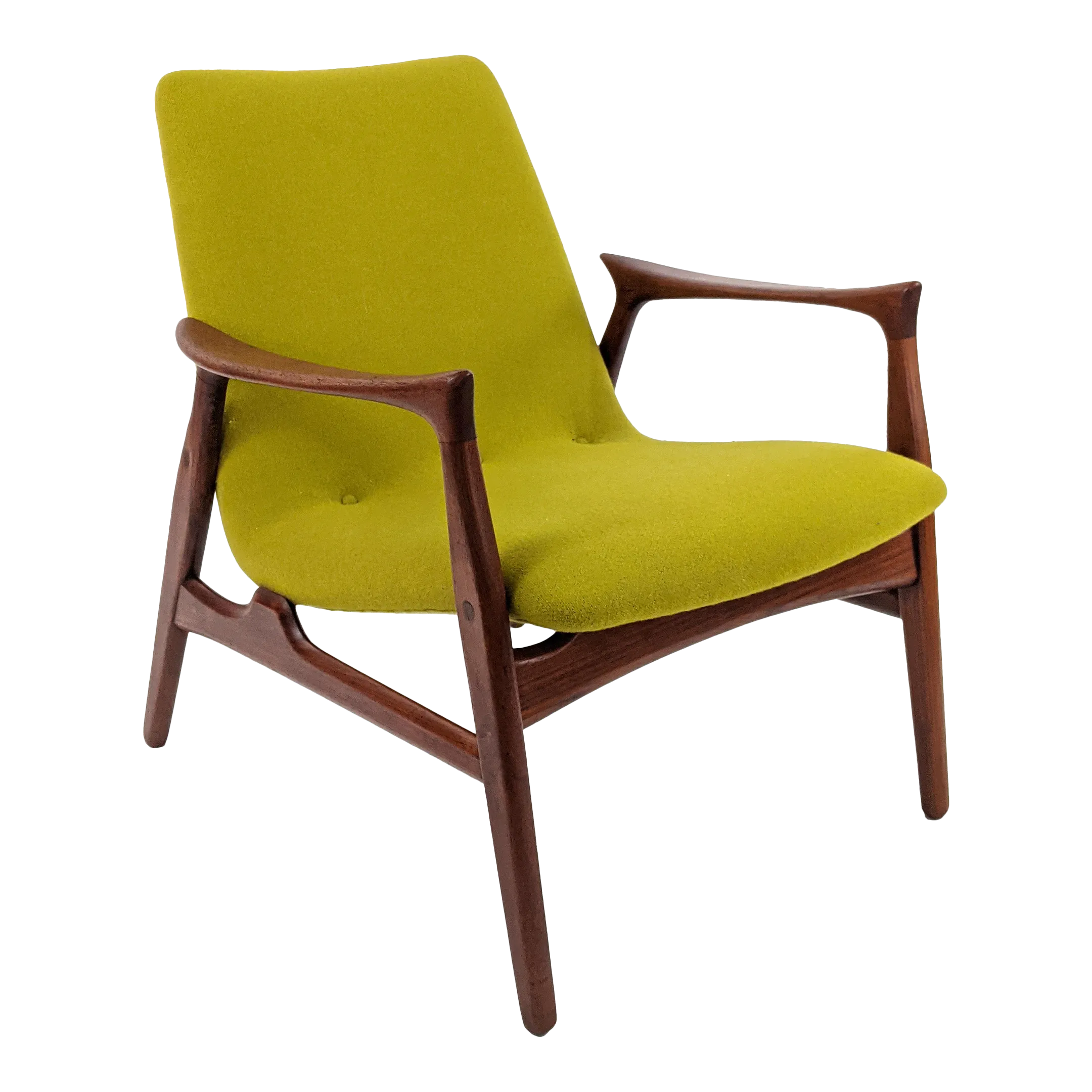 Eazy Chair 240 by Arne Hovmand-Olsen for Mogens Kold 1958 | Chairish