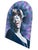 Large 10' foot tall artwork portrait of Ella Fitzgerald oil painted on a canvas fixed to a wood folding screen featuring...