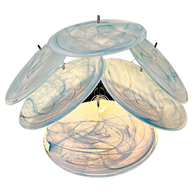 1990s Wall Sconces Murano Discs, 1990s, Set of 2 For Sale - Image 5 of 12