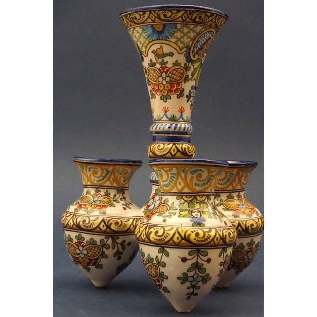 Beige Ceramic Composite Vase by G.M. Antoine Montagnon for Nevers, France, 19th Century For Sale - Image 8 of 18