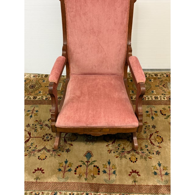 Victorian Victorian Platform Rocking Chairs, Vintage For Sale - Image 3 of 12