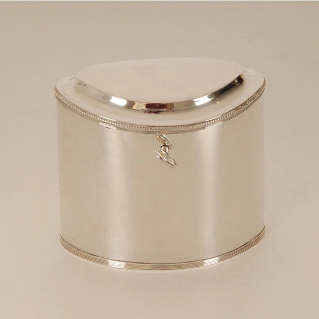 Antique Tea Caddy Empire Napoleonic Sterling Silver Box Casket Tariff For Sale - Image 13 of 13