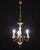 Metal Vintage Ceramic and Brass Chandelier, 1960s For Sale - Image 7 of 12