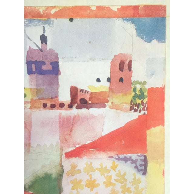 1960s Paul Klee Vintage 1967 Authentic Lithograph Print " Hammamet With Mosque " 1914 For Sale - Image 5 of 10
