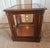 Beautiful wood display side table. Glass on all sides including the beveled glass top and interior glass shelf. Lights up...
