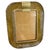Mid-Century Modern 1990s Barovier Style Art Deco Amber Murano Glass and Brass Picture Frame For Sale - Image 3 of 13