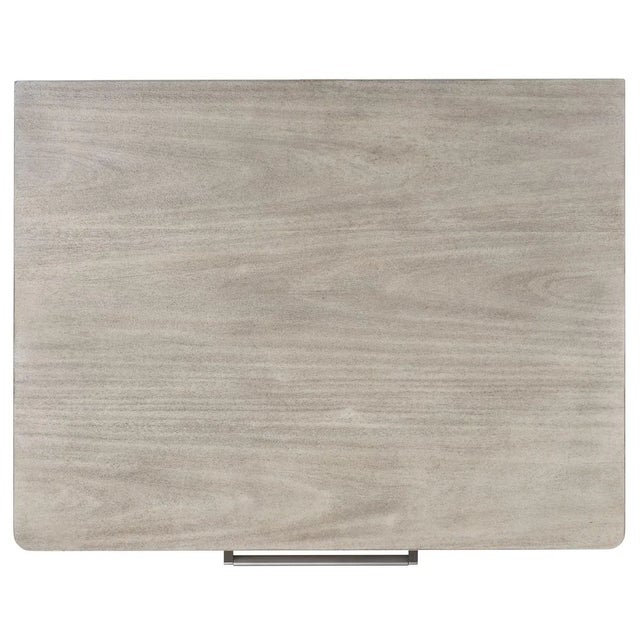 Rosey 3 Drawer Wood Nightstand - Light Grey For Sale - Image 10 of 11