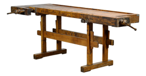 Vintage Oak Carpenters Workbench, 1920