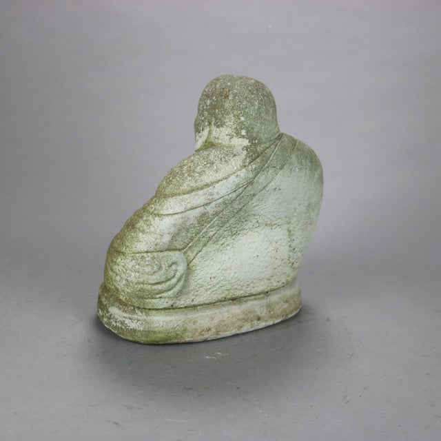 Cast Hardstone Cherubic Buddha, Early 20th Century For Sale - Image 6 of 8