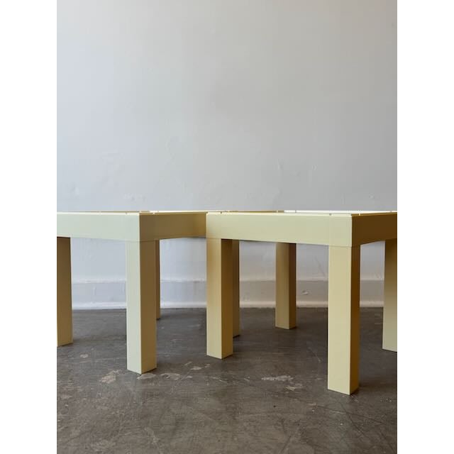 Vintage Pair of Parsons Style Side Tables For Sale - Image 13 of 13