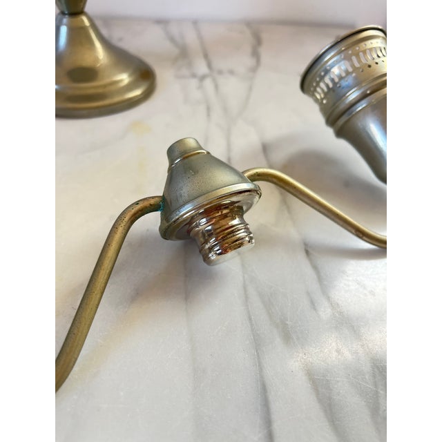 Vintage Shrewsbury Holloware Candelabras - Taper Candle Holders - A Pair For Sale - Image 18 of 18
