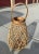 Farmhouse Wood/Wicker Lantern For Sale - Image 4 of 6