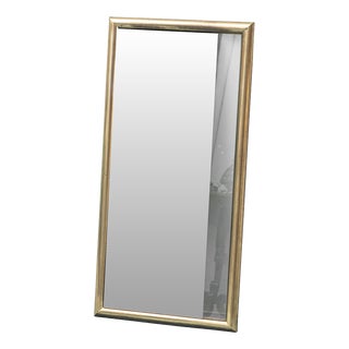 Wall Mirror with Brass Frame, 1970s For Sale