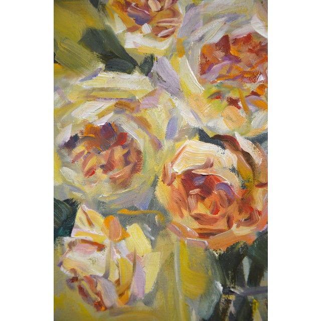 Artist Uladzimir Hurbo.This delicate work of art captivates with its color. The artist uses a striking impasto technique,...