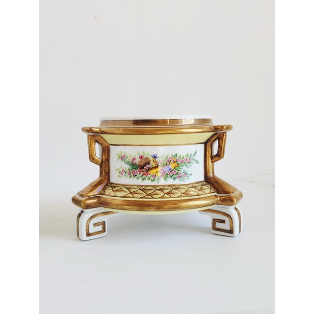 Ceramic Chelsea House Porcelain Cachepots - A Pair For Sale - Image 7 of 12