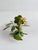 French Tole Painted Daisy Floral Wall Sconces, 1970, Set of 2 For Sale - Image 16 of 18
