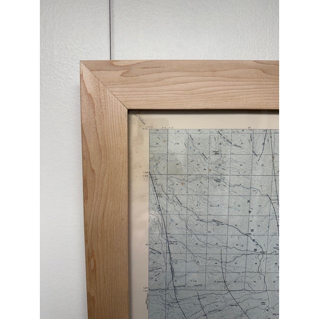 Sky Blue 1967, Framed Vintage Preliminary Geologic Map of the Grand Canyon and Vicinity, Arizona For Sale - Image 8 of 12