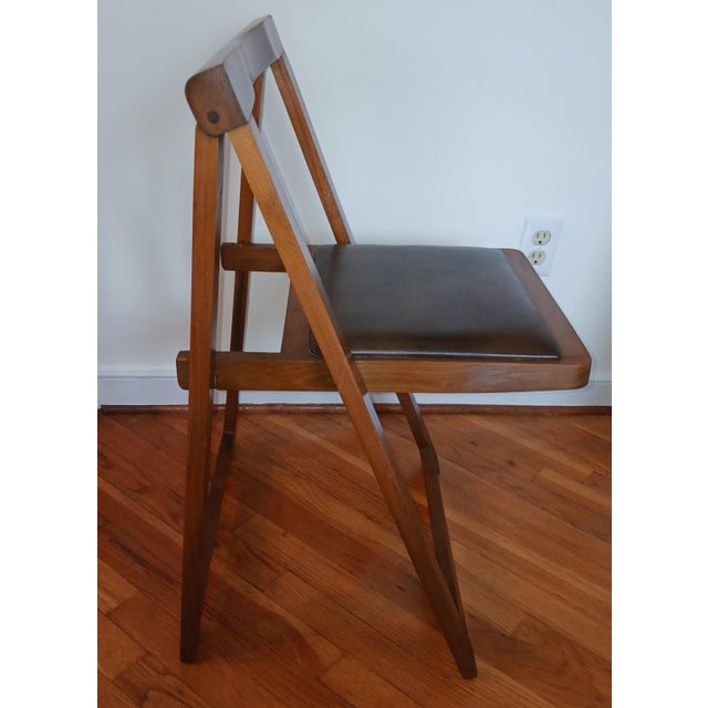 Vintage MidCentury Modern 1989 Romanian Drop Leaf Table With 4 Chairs Store Under Table Set