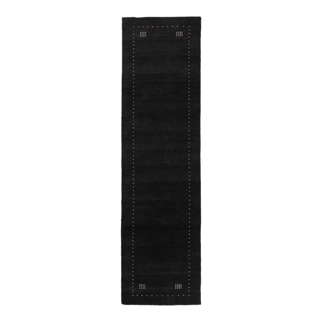 Pasargad DC Fine Hand Knotted Gabbeh Design Runner Rug For Sale