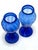 Large Pair Antique Murano Cobalt Blue Amphora Vases For Sale - Image 9 of 11
