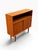 Mid-Century Modern Mid-Century Danish Modern Teak Bookcase Cabinet by Hjørnebo | Sliding Doors & Open Shelf For Sale - Image 3 of 10