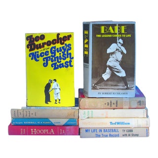 Baseball Book Collection Including 1st Editions, Set of 10 For Sale