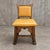 4 x oak brutalist dining chairs / side chairs / leather / 1960s Height 80 Width 45 Depth 50 Seat height 42 cm