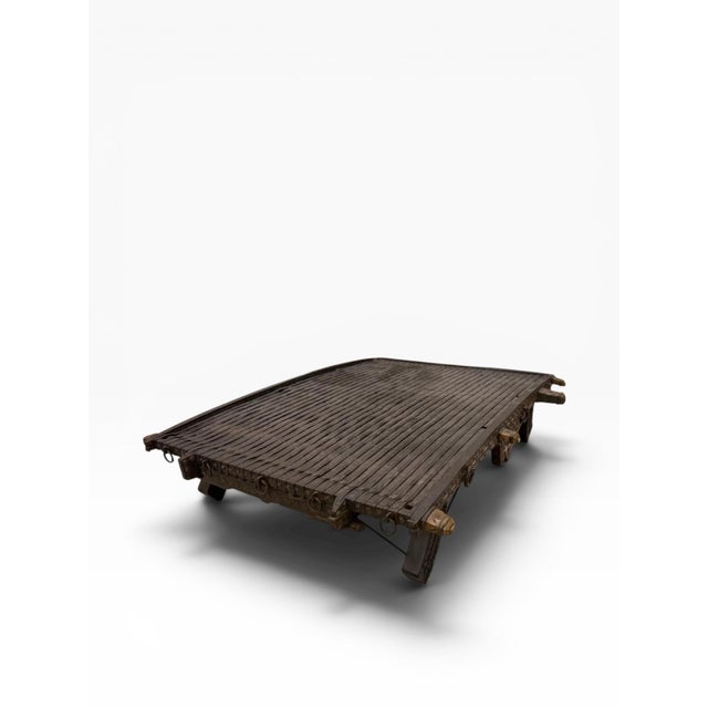 Wood 1900s Artisanal Bullock Cart Coffee Table For Sale - Image 7 of 9