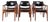 Model GM11 Dining Chairs in Teak & Black Leather attributed to Svend Aage Eriksen for Glostrup, 1960s, Set of 6 For Sale
