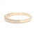 Modern Teilor .15ctw Diamond Bead Set Band Ring, 14k Yellow Gold, Ring Size 5 For Sale - Image 3 of 7