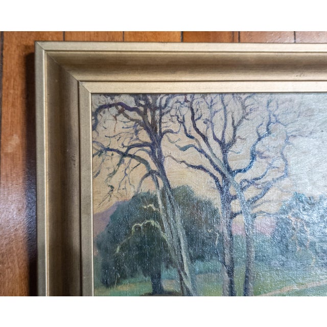American 20th Century American Impressionist Landscape Painting, Unsigned For Sale - Image 3 of 9