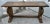 Brown Ethan Allen Teak Table Vintage Wayfarer Console Wood Empire Trestle Sofa Entry For Sale - Image 8 of 12