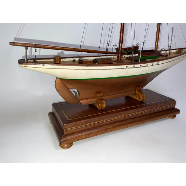 Fine early twentieth century model of the German yacht Meteor. The scribed deck carries lifeboats on davits, skylights,...