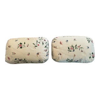 Late 20th Century Vintage Silk Lumbar Pillows For Sale