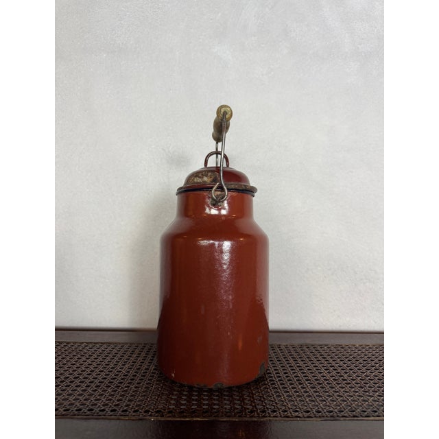 Vintage 2 Liter Canteen Milk Jug Marked Bonyhad 2l, C. 1940s For Sale - Image 4 of 7