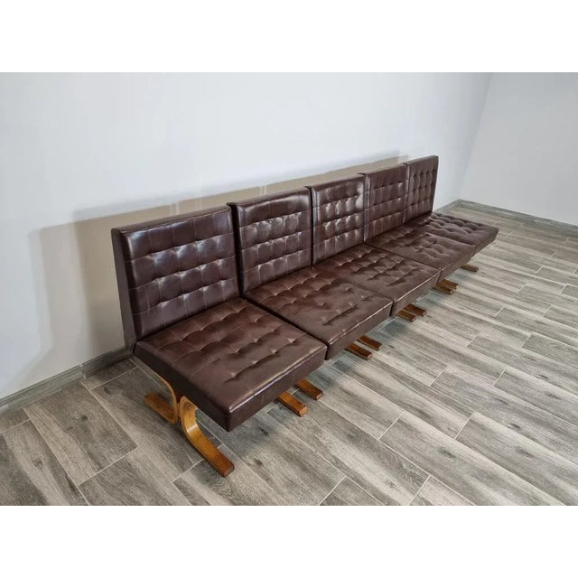 Czechoslovakian Armchairs by Ludvik Volak for Holes Tree, Set of 5, in Good conditions. Designed 1960 to 1969 This piece...