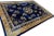 1920s Navy Blue Floral Vase Antique Chinese Art Deco Rug 8' 9'' X 11' 6'' Wool Knotted Carpet For Sale - Image 12 of 12
