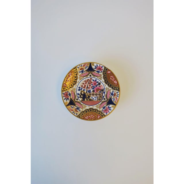 Gold English Spode Porcelain Jewelry Dish with Chinoiserie Design For Sale - Image 8 of 12