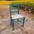 Antique Green Painted Rattan Chair Distressed Rustic Shabby Chic For Sale - Image 6 of 11