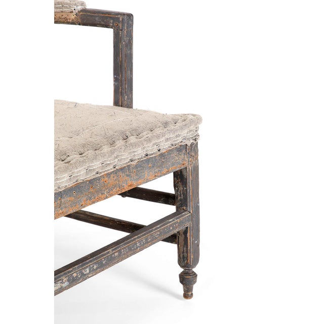 Brown 19th Century Italian Painted Settee For Sale - Image 8 of 11