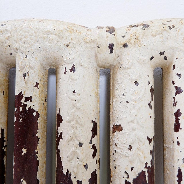 Victorian Cast Iron Radiator with Leafy Branches and Flowers, 1890s For Sale - Image 9 of 16