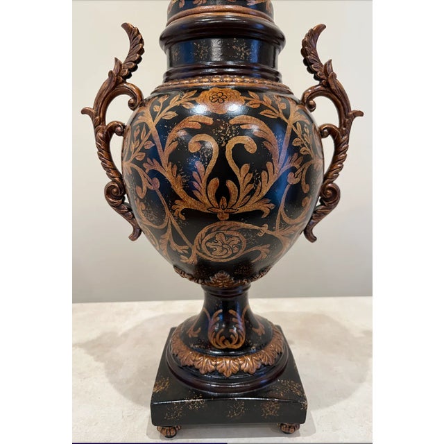 Grecian Style Urn With Lid For Sale In New York - Image 6 of 12