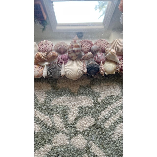 Handmade 1980s Vintage Seashell Mirror For Sale In Chicago - Image 6 of 9